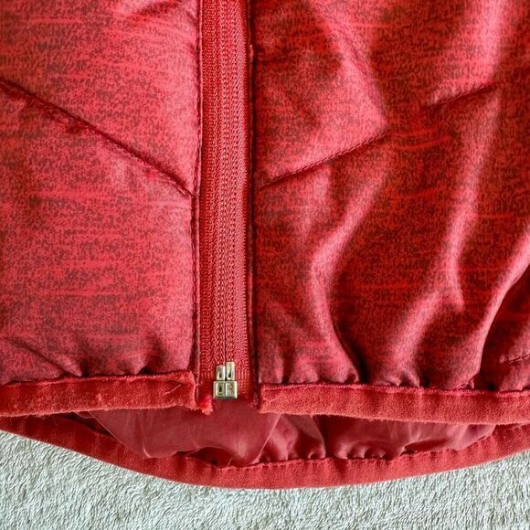 Xersion Kids Red Marled Zip Up Puffer Vest - Picture 5 of 8